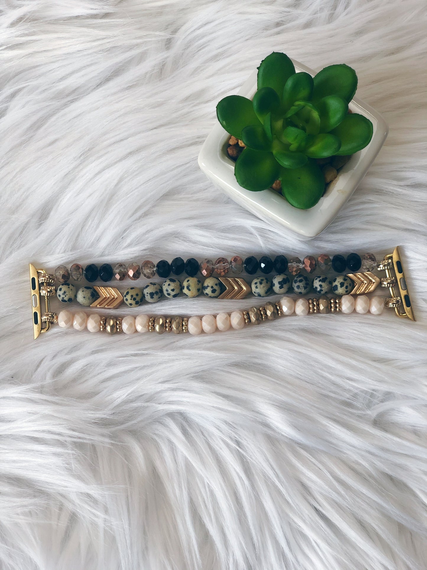 BEADED APPLE WATCH BAND