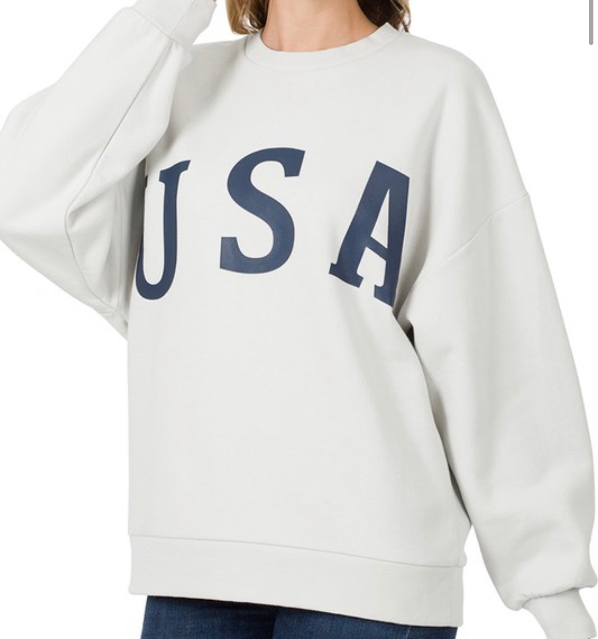 USA LOGO RELAXED FIT SWEATER ‘22