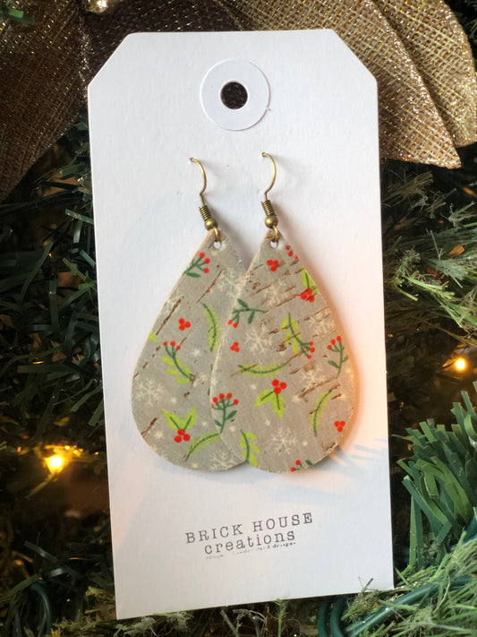 HOLLY CHRISTMAS EARRINGS