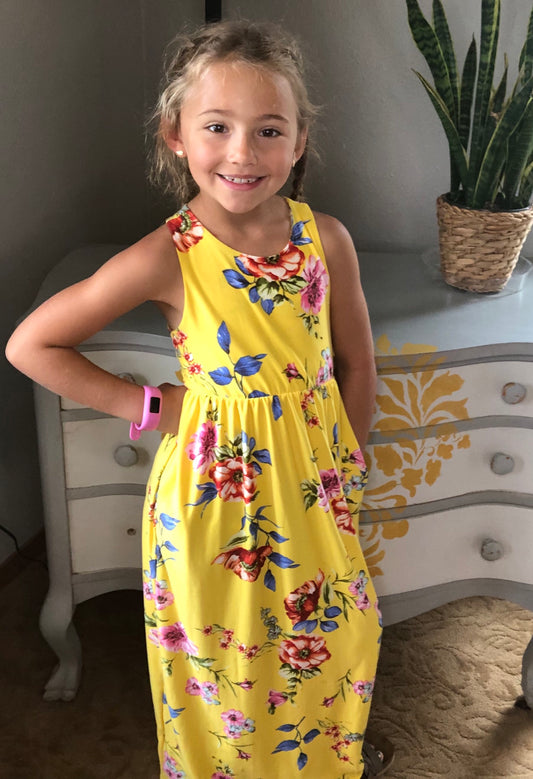 FLORAL MAXI DRESS {LITTLES}