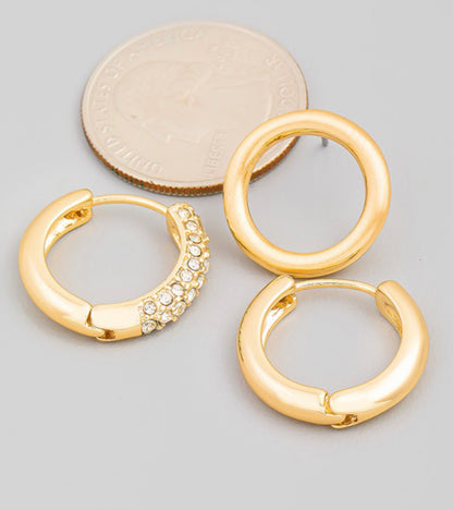 GOLD HOOP SET