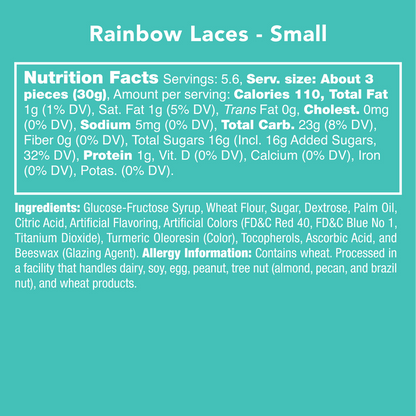RAINBOW LACES CANDY BAG