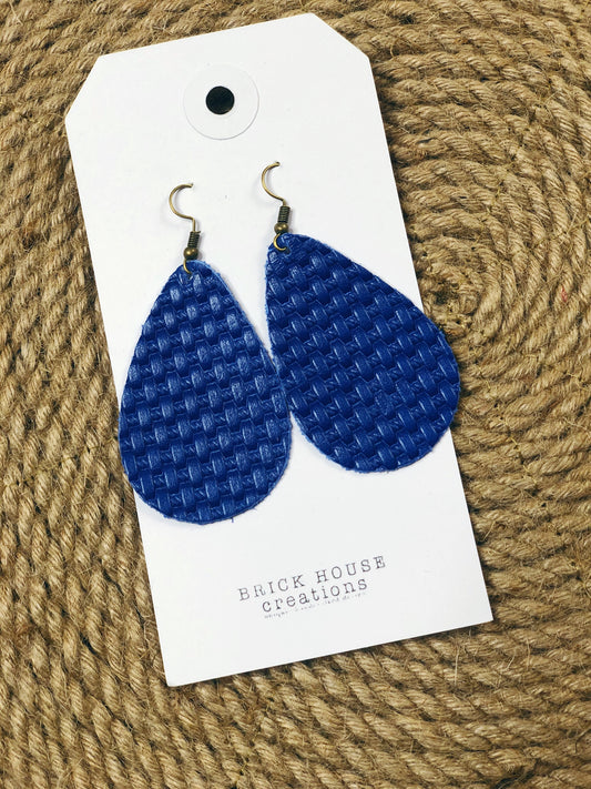 ROYAL LEATHER EARRINGS