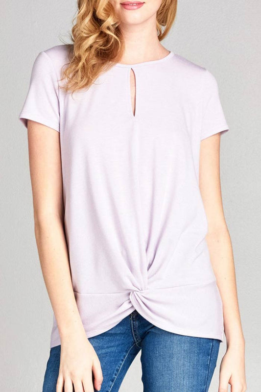 KNOT FRONT TEE