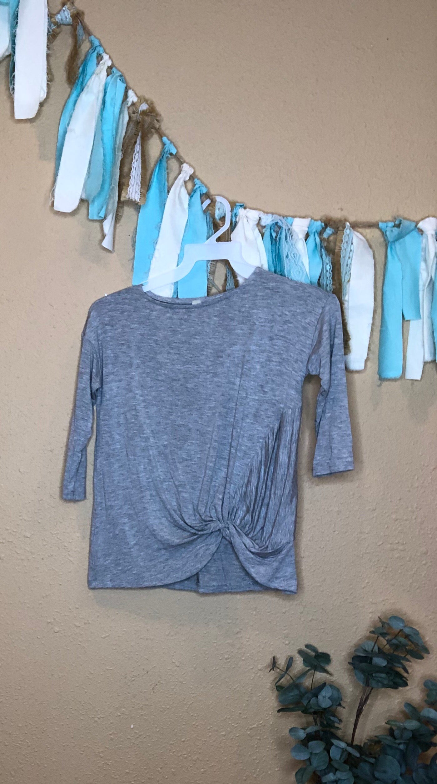 GREY TWIST FRONT (LITTLE GIRLS)
