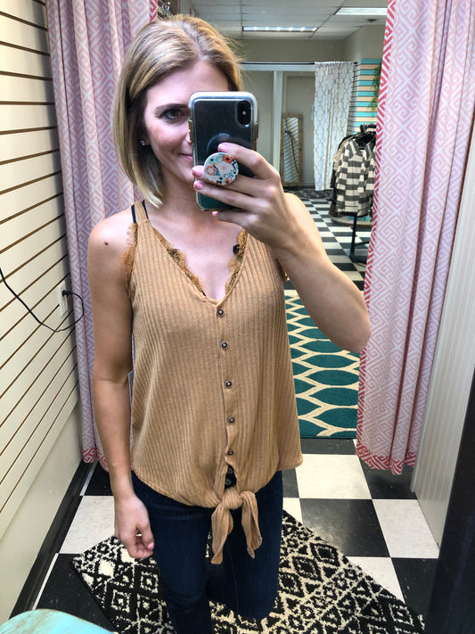 CAMI W/ LACE TRIM