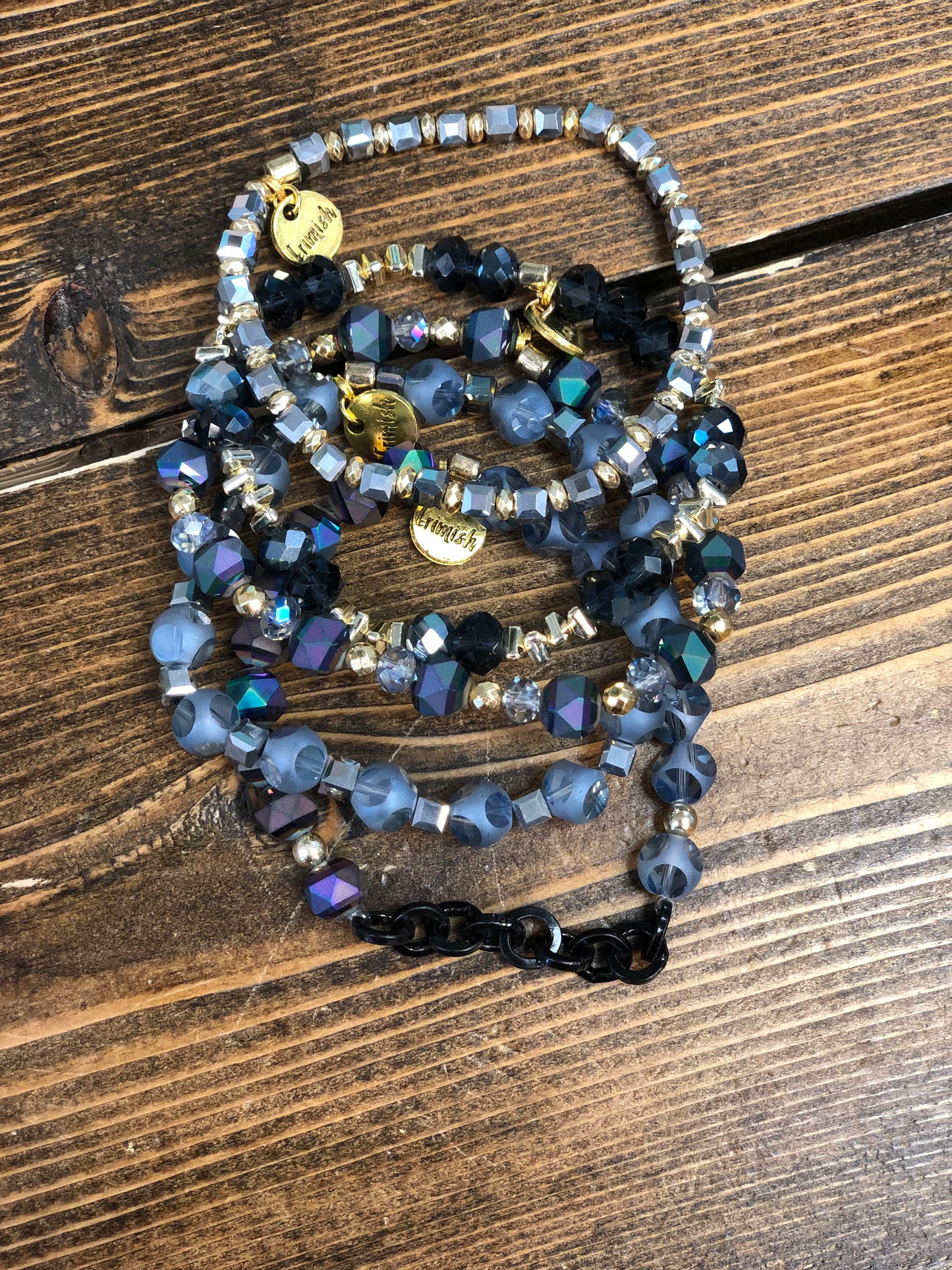 Black/blue/silver/gold Erimish