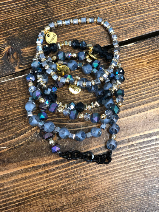 Black/blue/silver/gold Erimish