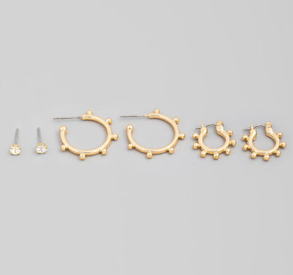 BEADED HOOP SET