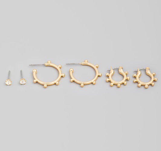 BEADED HOOP SET