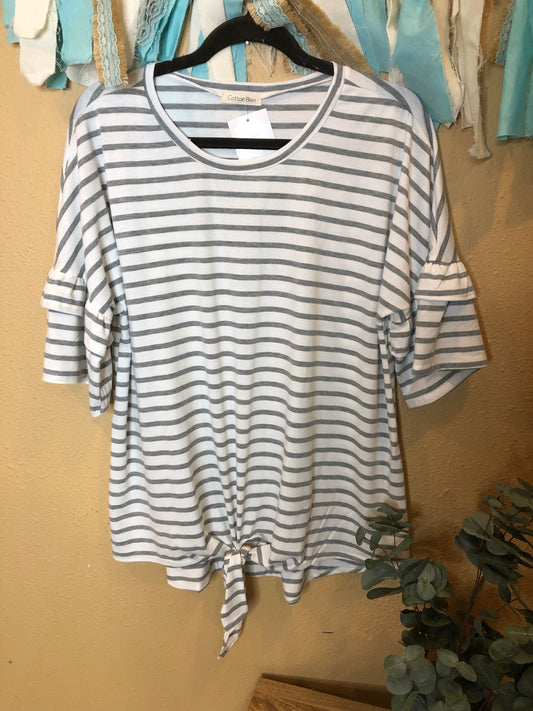 STRIPED RUFFLE