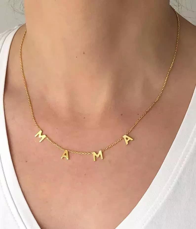 MAMA LETTER NECKLACE