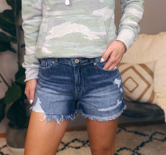 DOUBLE BUTTON FLY KANCAN SHORTS