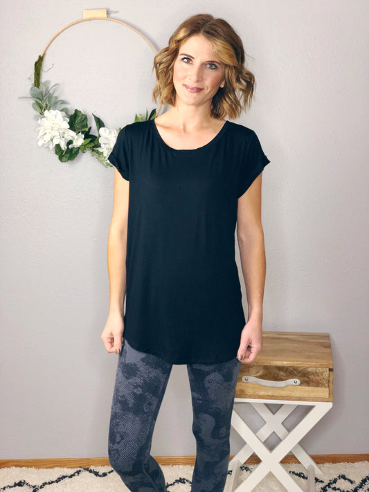 CAP SLEEVE BASIC TEE