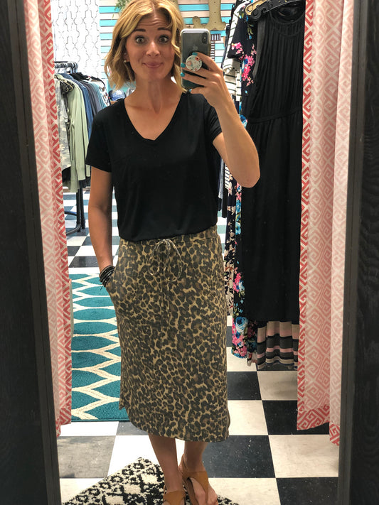 LEOPARD SKIRT