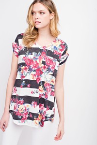 FLORAL STRIPE