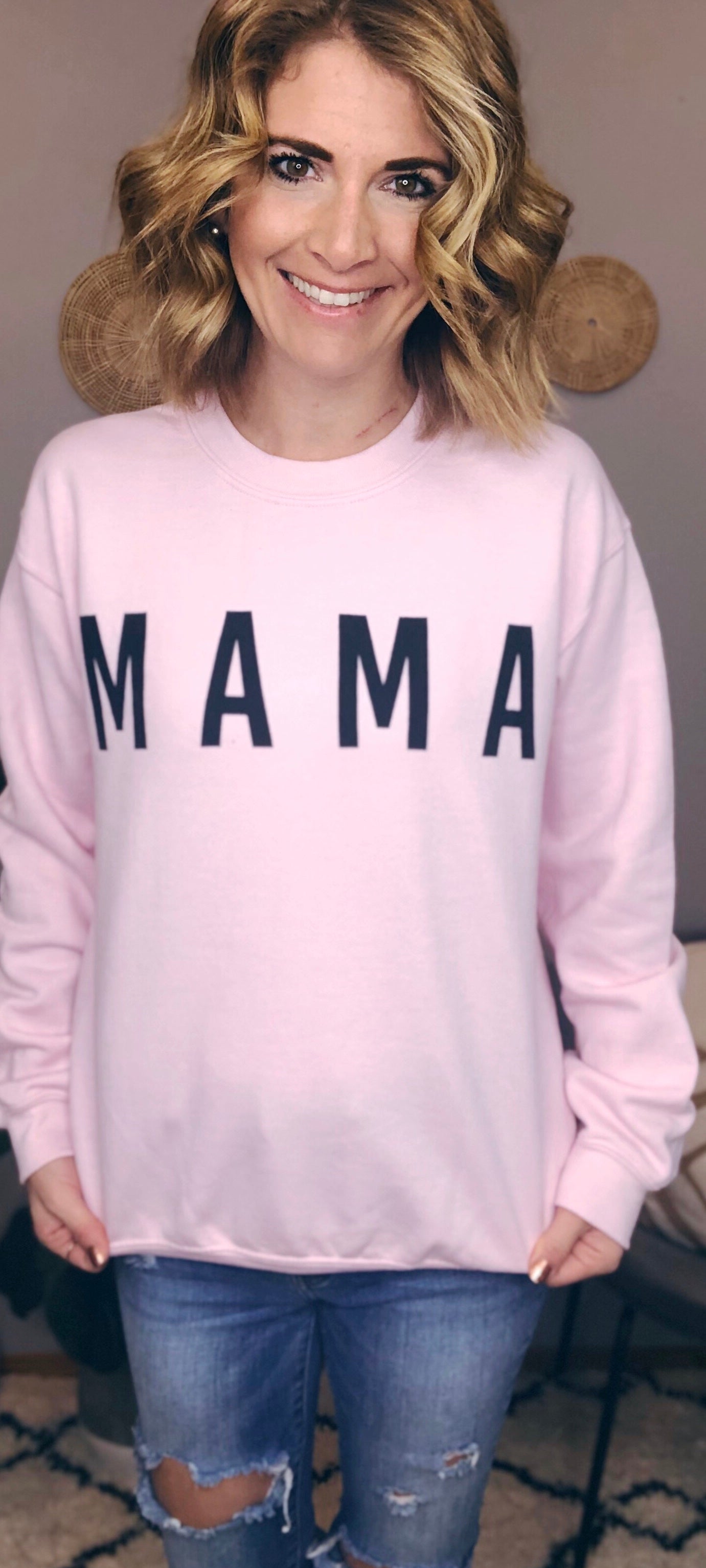 MAMA CREW NECK SWEATER