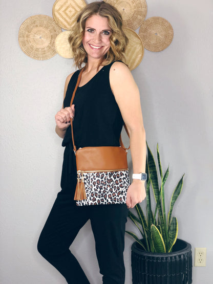 MILEY LEOPARD CROSSBODY