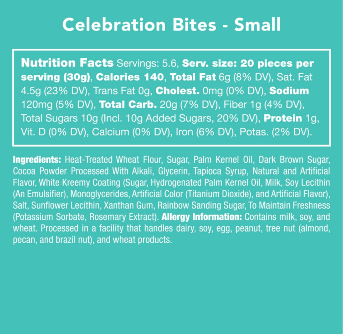CANDY CLUB CELEBRATION BITES