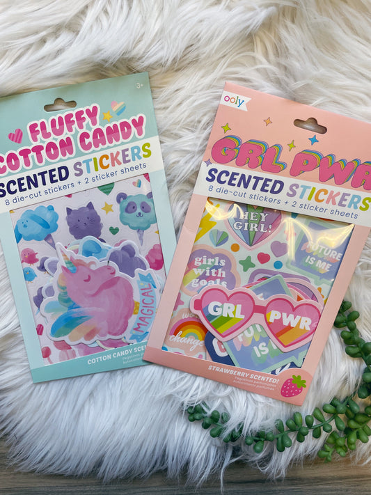 FLUFFY COTTON CANDY STICKERS