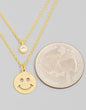 SMILEY LAYERED NECKLACE