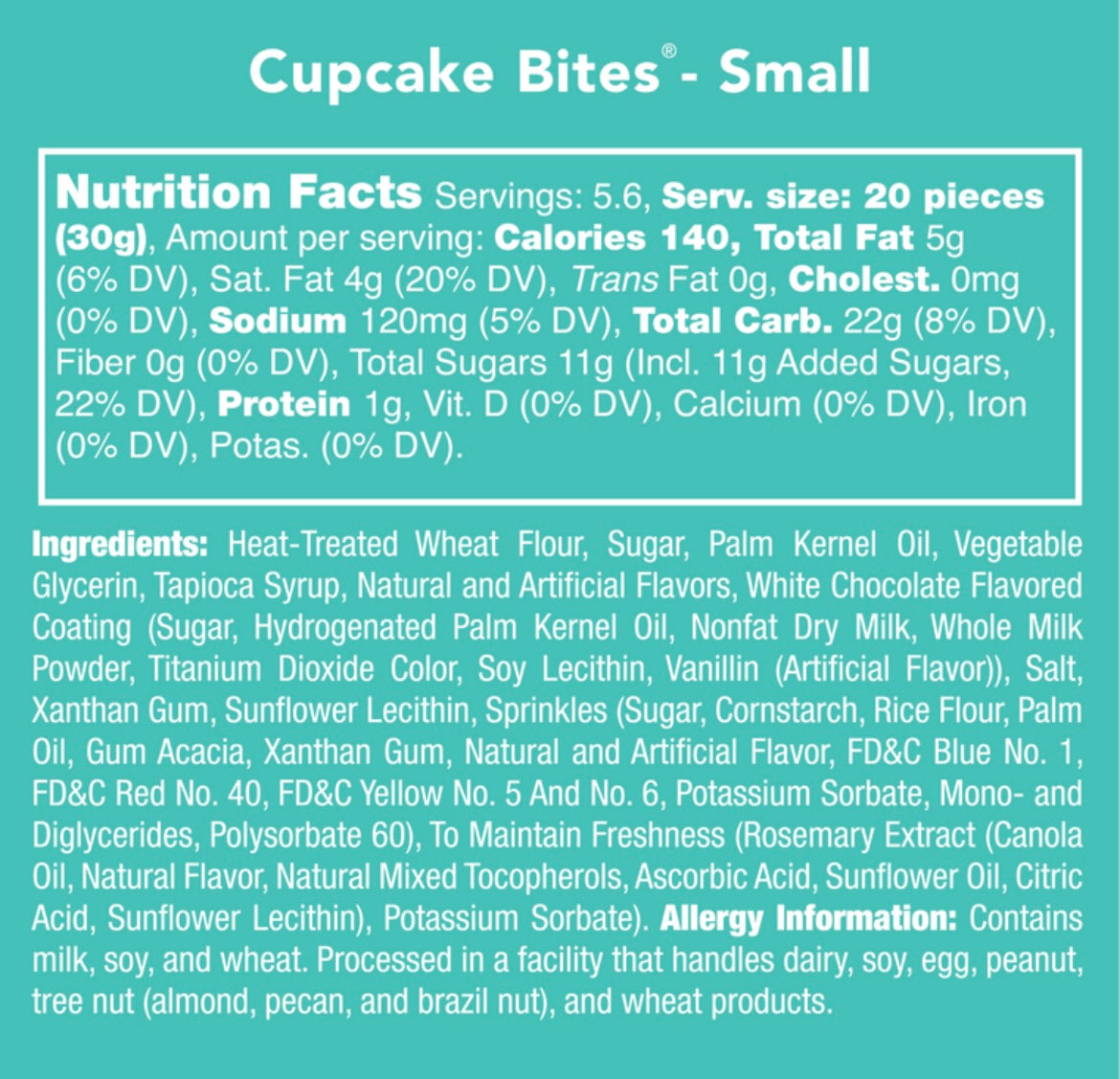 CANDY CLUB CUPCAKE BITES
