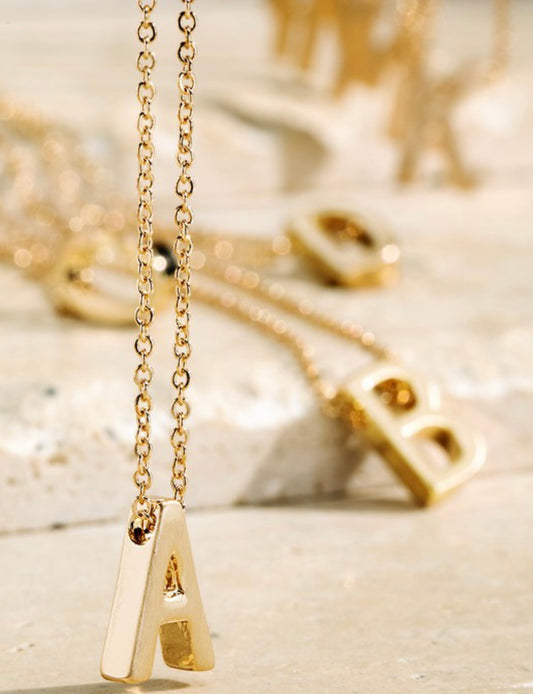 LETTER CHARM SHORT NECKLACE