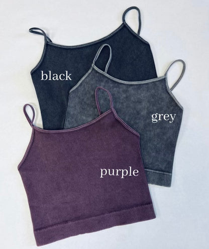 BF {22} WASHED RIBBED SEAMLESS CAMI