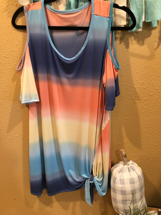 COLD SHOULDER RAINBOW {EXTENDED SIZE}