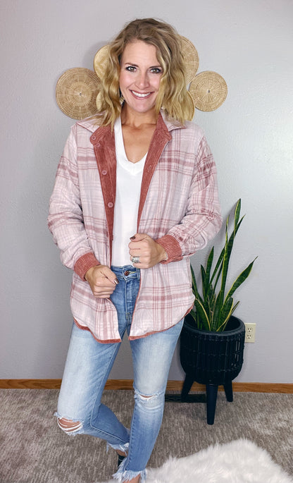 BLUSH REVERSIBLE SHACKET