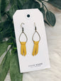 MUSTARD METAL EARRING
