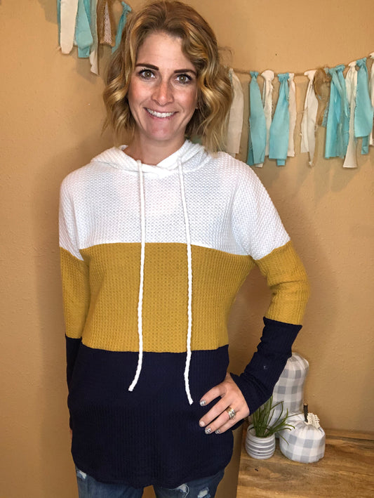COLOR BLOCK HOODIE