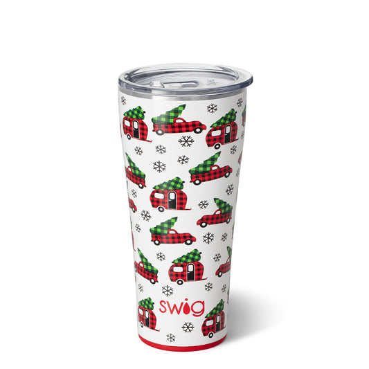 HOME FIR THE HOLIDAYS SWIG 32 OZ TUMBLER