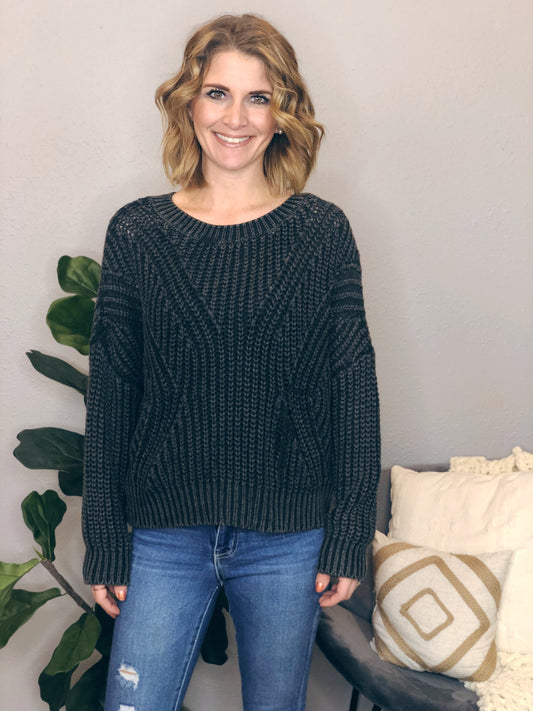 OPEN BACK SWEATER