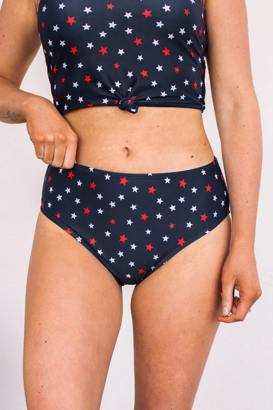 NAVY STAR BASK IN THE SUN SWIM BOTTOM