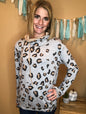 LEOPARD COWL NECK