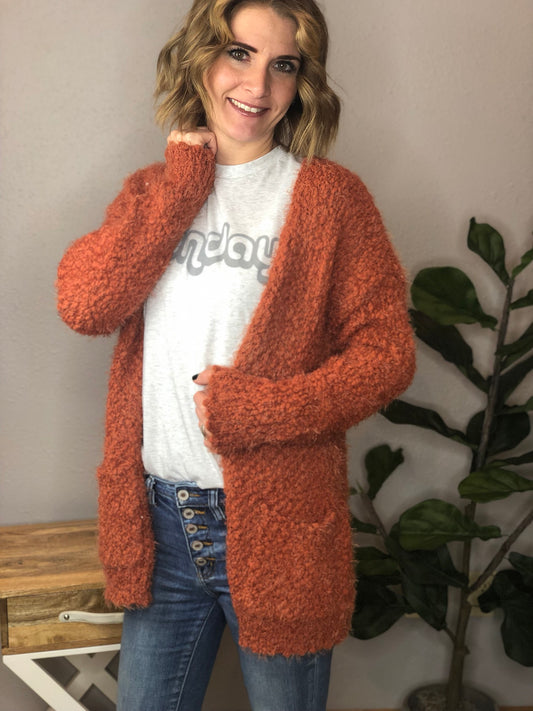 FUZZY CARDIGAN