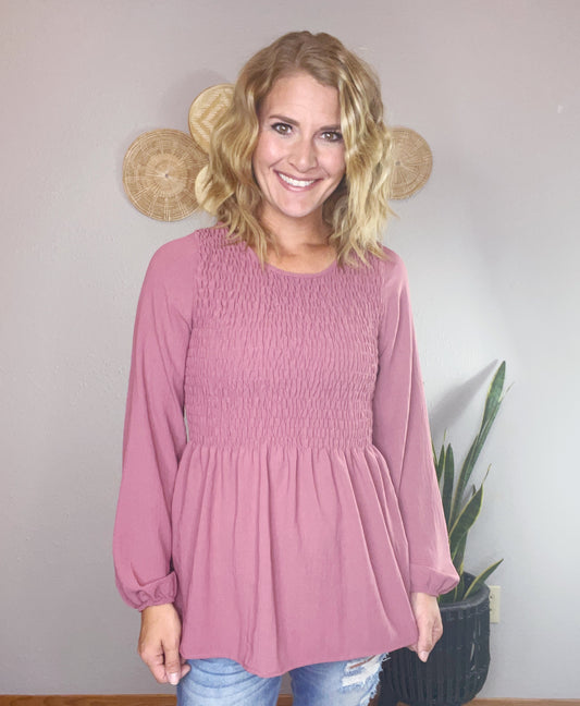 MULBERRY LONG SLEEVE BLOUSE