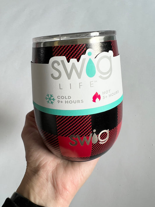 BF {22} BUFFALO PLAID SWIG WINE CUP