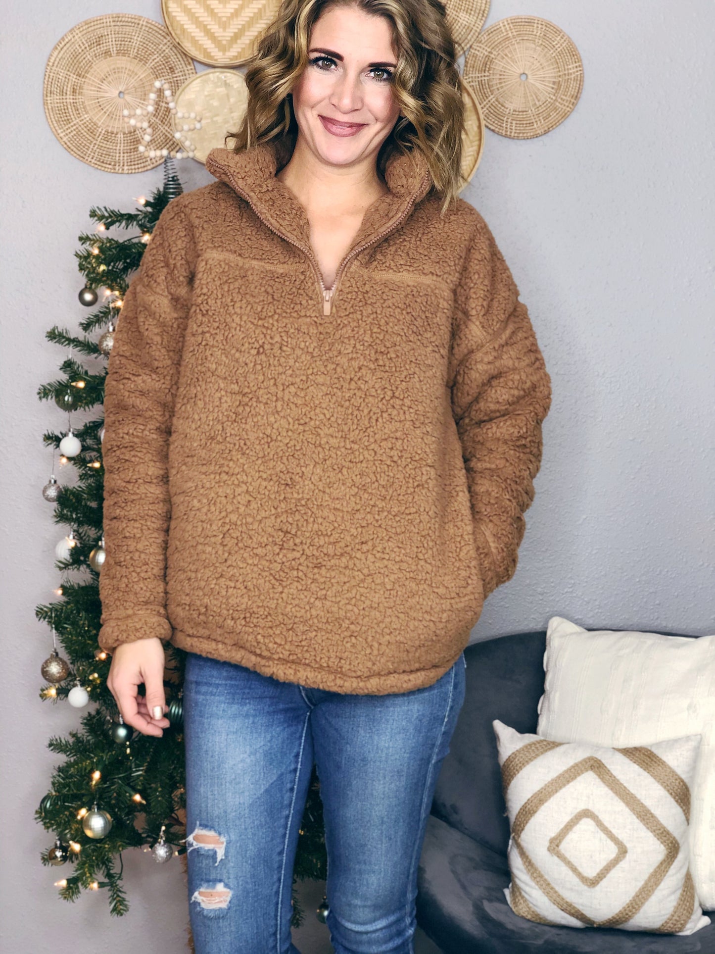 1/4 ZIP SHERPA
