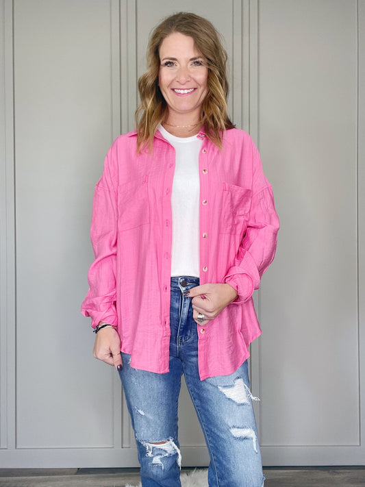 EVERYDAY PINK BUTTON FRONT