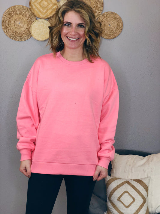 OVERSIZED BUBBLE SLEEVE SWEATER