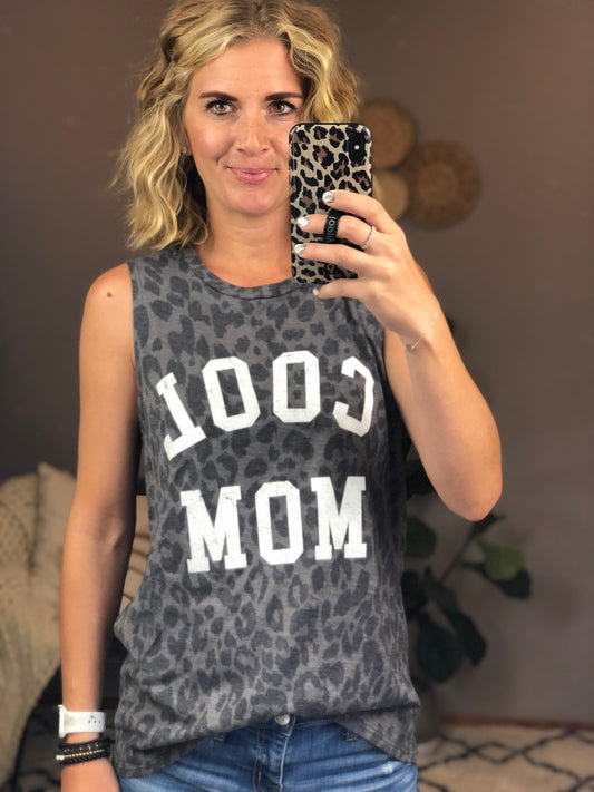 LEOPARD COOL MOM TANK