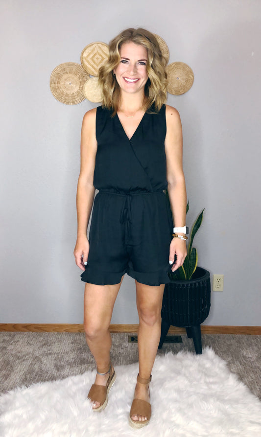 RUFFLE DETAIL ROMPER