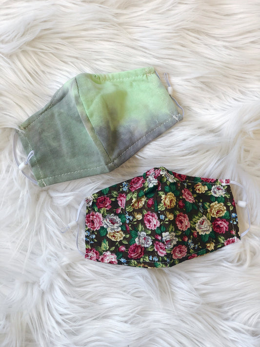 KIDS MASK tie dye and floral