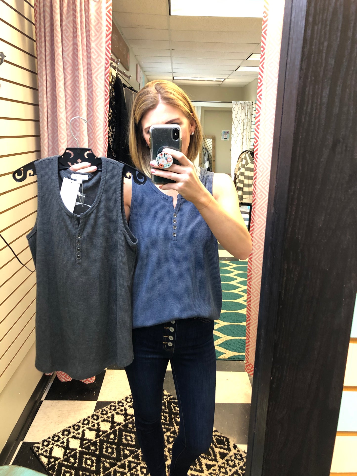 Thermal button down