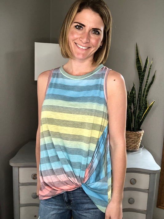 MULTI STRIPE TANK