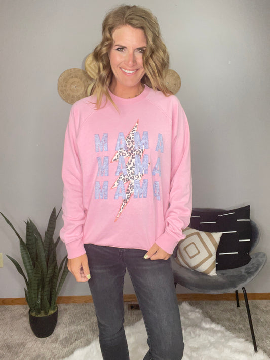 SEA PINK MAMA LIGHTENING SWEATER