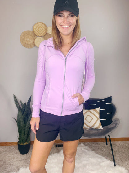KNIT SOLID LONG SLEEVE PERFORMANCE JACKET