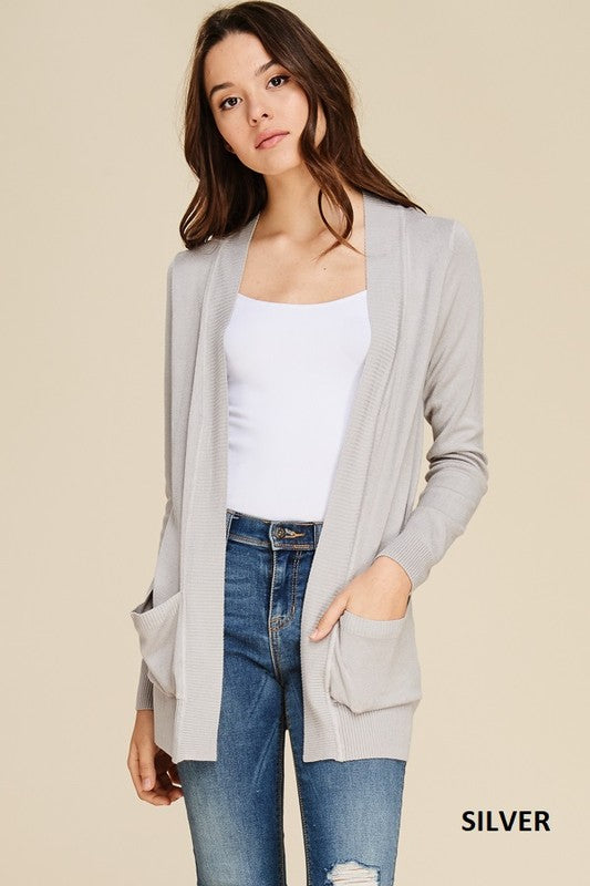 GREY CARDIGAN